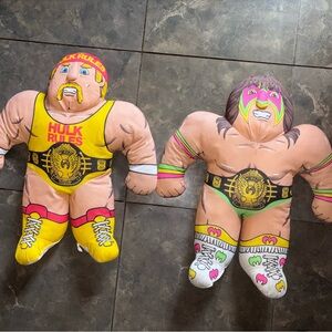 Wwf wwe wrestling buddies Hulk Hogan Ultimate Warrior vintage Tonka